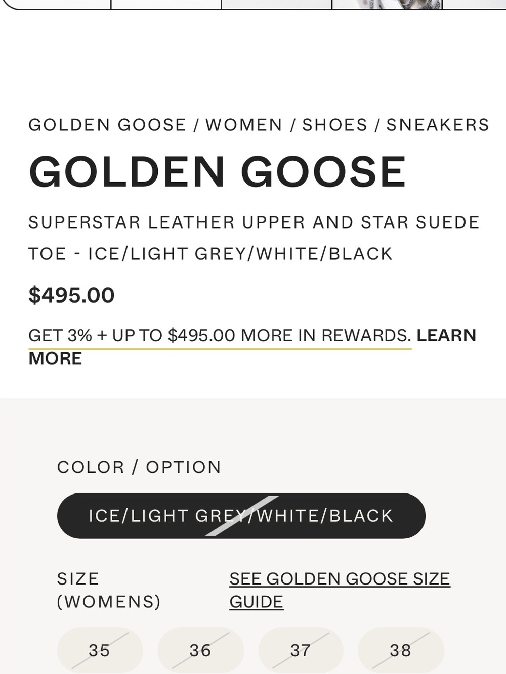 Golden Goose Super-Star
White Leather and Suede Toe Sneakers Size 39 - Picture 4 of 17